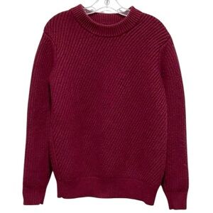 Michael Kors Designer Merlot
ribbed cashmere lambswool crewneck sweater
